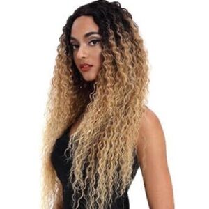 Curly Ombre Blonde Wig for Women